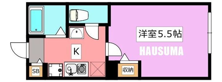 東京都板橋区蓮根1の賃貸アパートの間取り