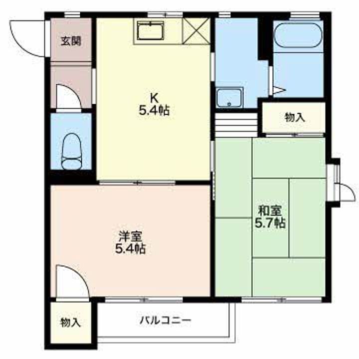 スプリングタウンKOBA Bの間取り