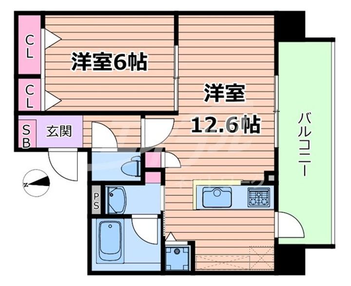 ブランシエスタ都島通の間取り