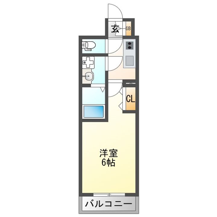 ワールドアイ大阪West Gateの間取り