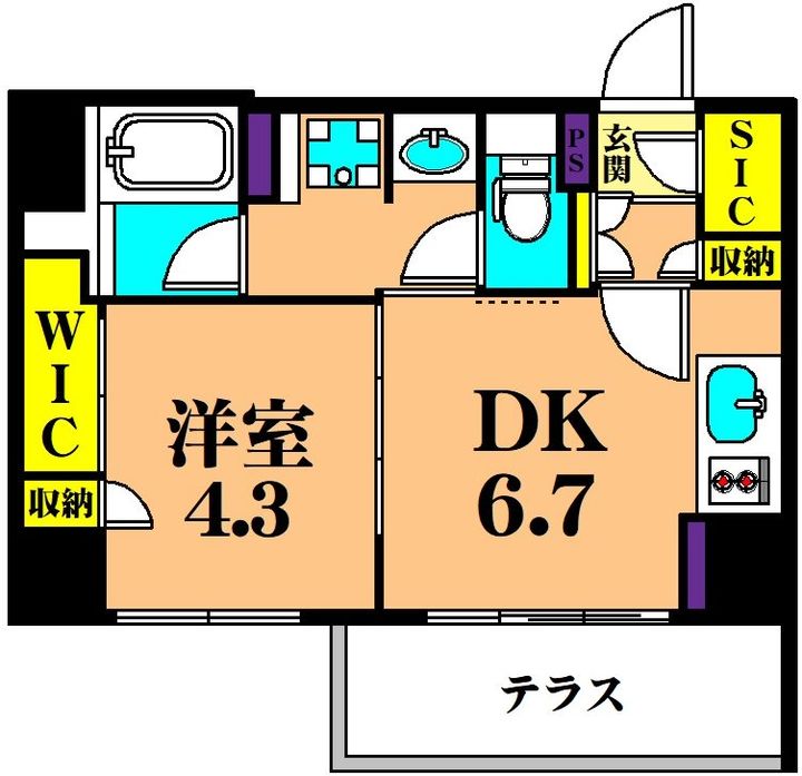 東京都品川区東大井3(マンション)の賃貸物件の間取り
