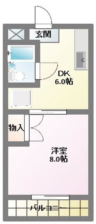 マンション大庭の間取り