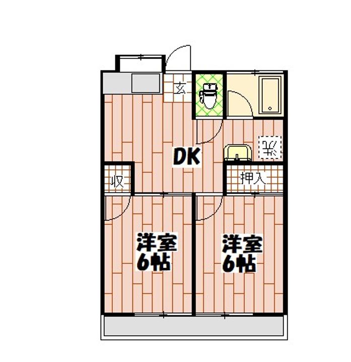 コーポ鈴木の間取り