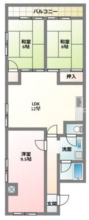丸信リバーサイドコーポ2の間取り