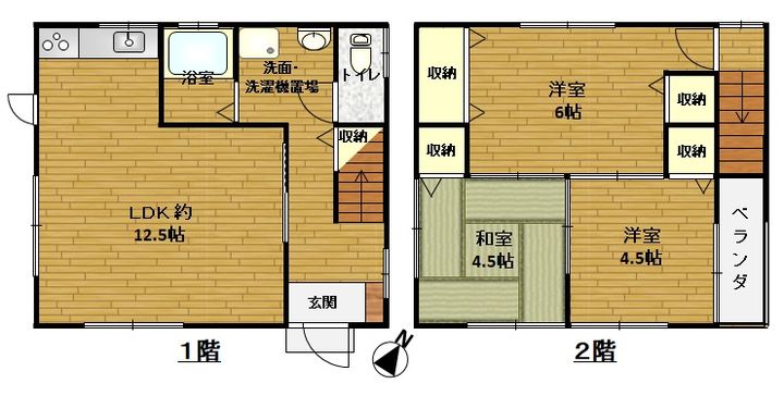 岡山県倉敷市児島小川7(一戸建)の賃貸物件の間取り
