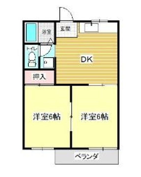 アピアランス神の倉Bの間取り