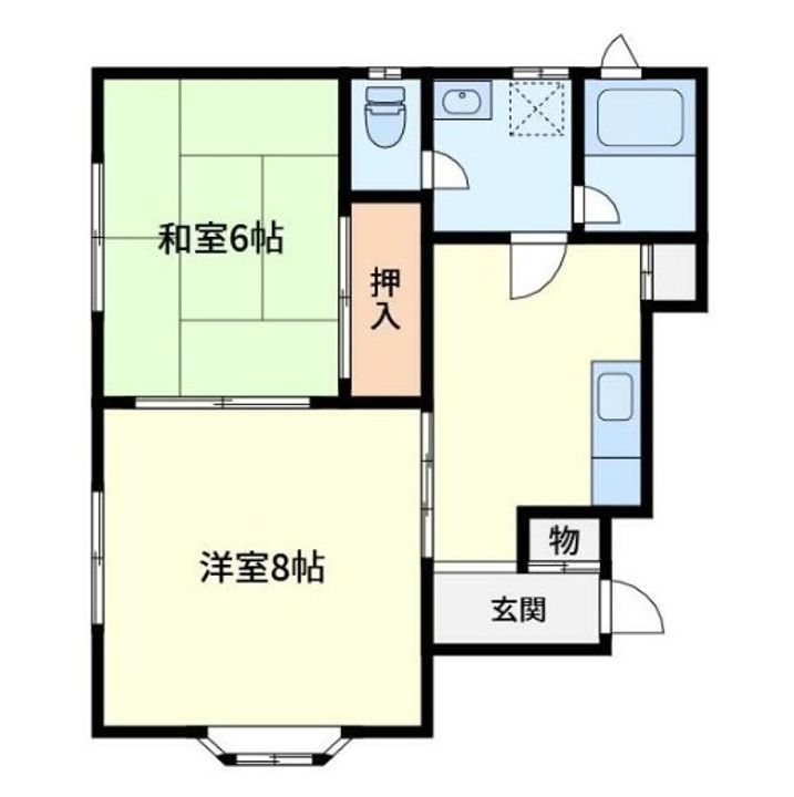 ニューパレスBの間取り