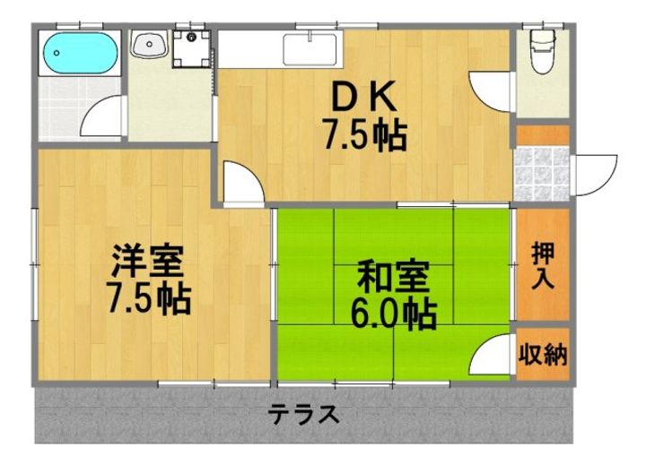 東京都あきる野市草花(一戸建)の賃貸物件の間取り