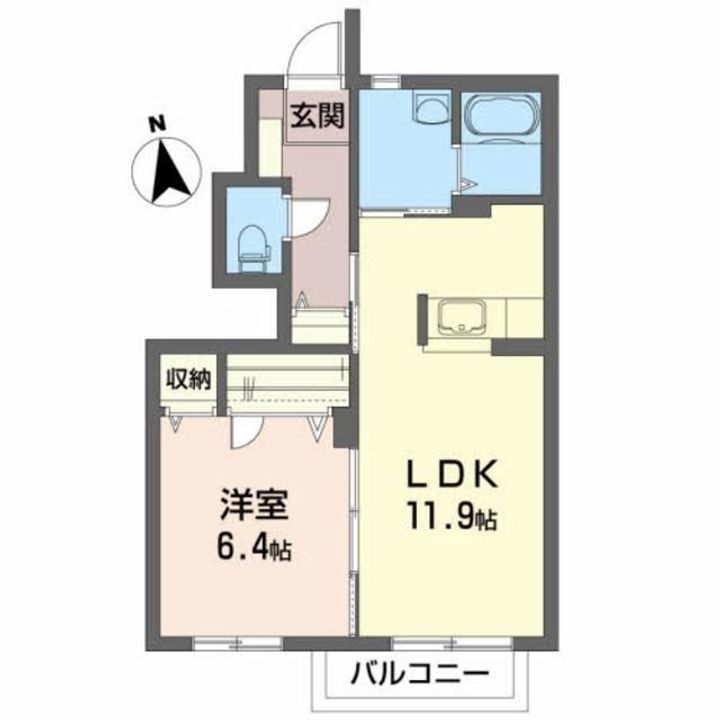 ルパルクBの間取り