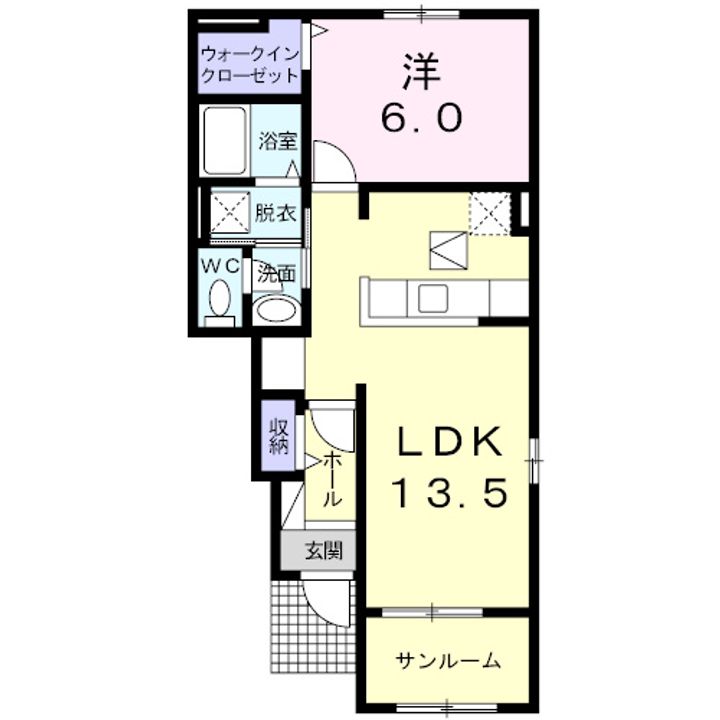広島県呉市音戸町波多見9(アパート)の賃貸物件の間取り