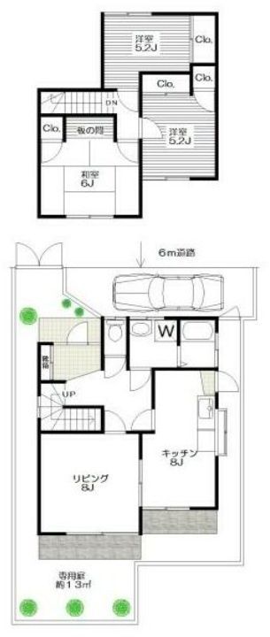 東京都世田谷区等々力1(一戸建)の賃貸物件の間取り