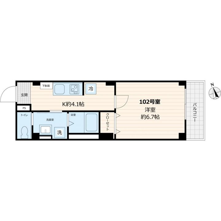 東京都墨田区八広2(マンション)の賃貸物件の間取り