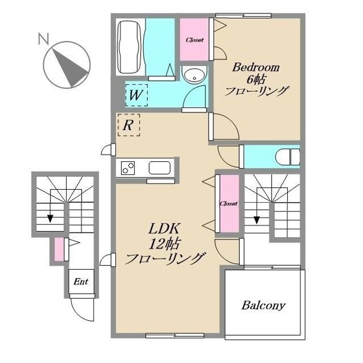 東京都町田市三輪町(アパート)の賃貸物件の間取り