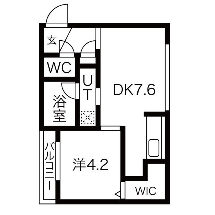 北海道札幌市中央区南六条西17(マンション)の賃貸物件の間取り