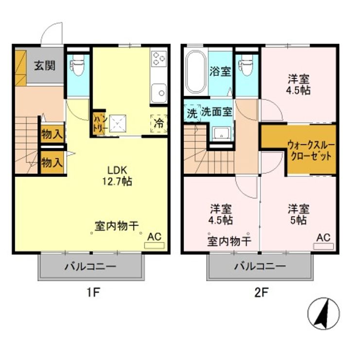 群馬県前橋市下新田町(一戸建)の賃貸物件の間取り