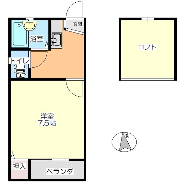 寿ハイツ A棟の間取り