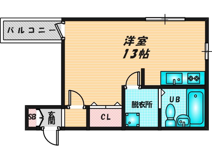むつみ庵新今里の間取り