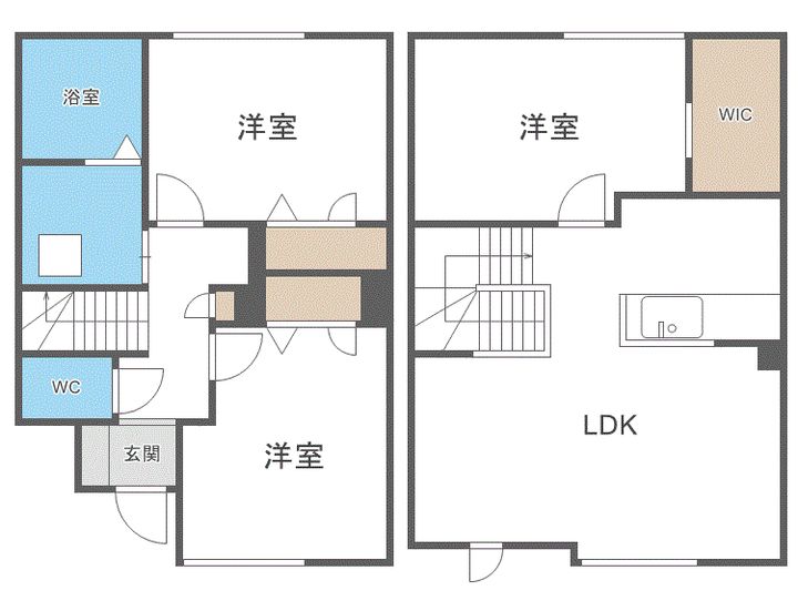 北海道札幌市清田区平岡八条3(一戸建)の賃貸物件の間取り