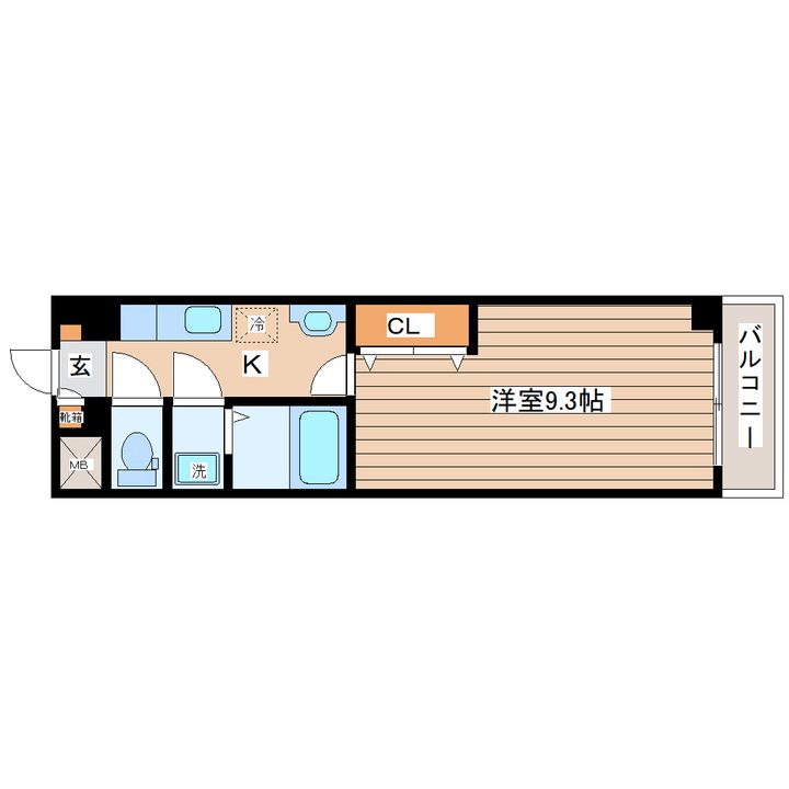 パークヒルズ上ノ台Bの間取り