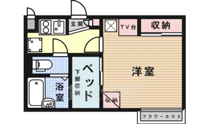 大阪府高槻市城南町4(アパート)の賃貸物件の間取り