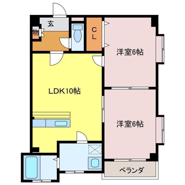 山口県周南市橋本町1(マンション)の賃貸物件の間取り