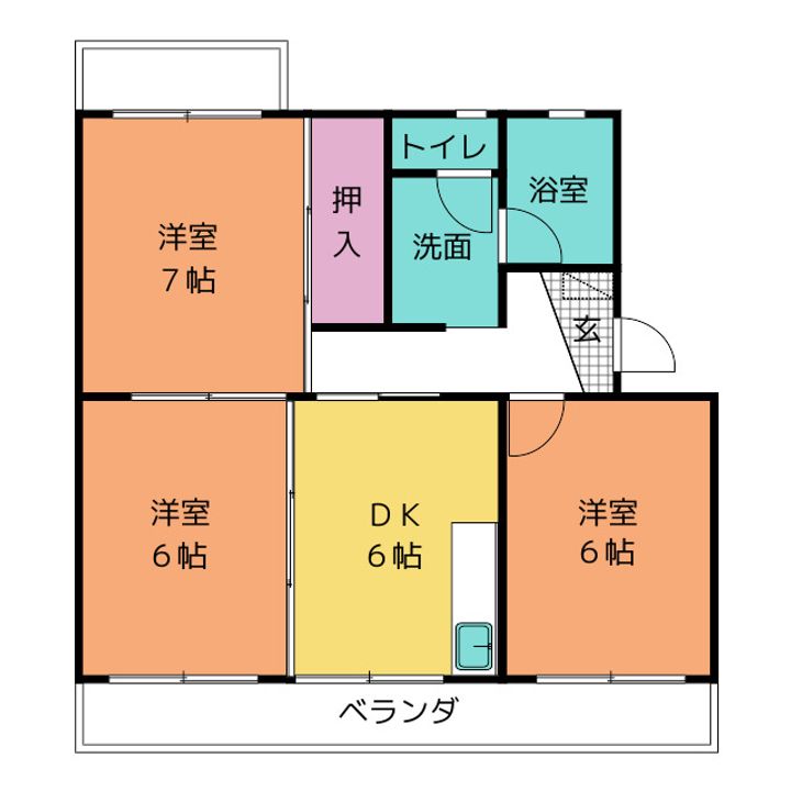 ハイコーポ池谷の間取り