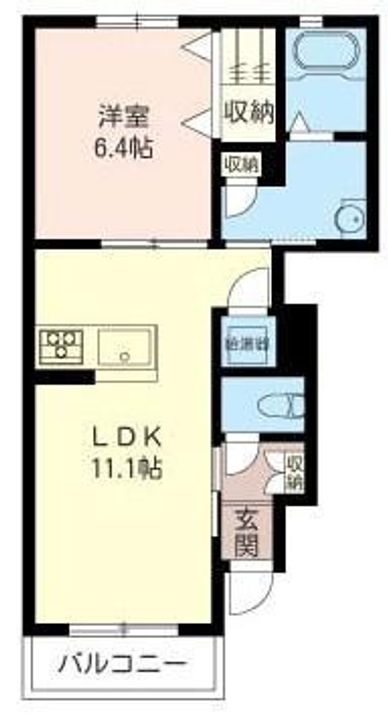 埼玉県川口市宮町(アパート)の賃貸物件の間取り