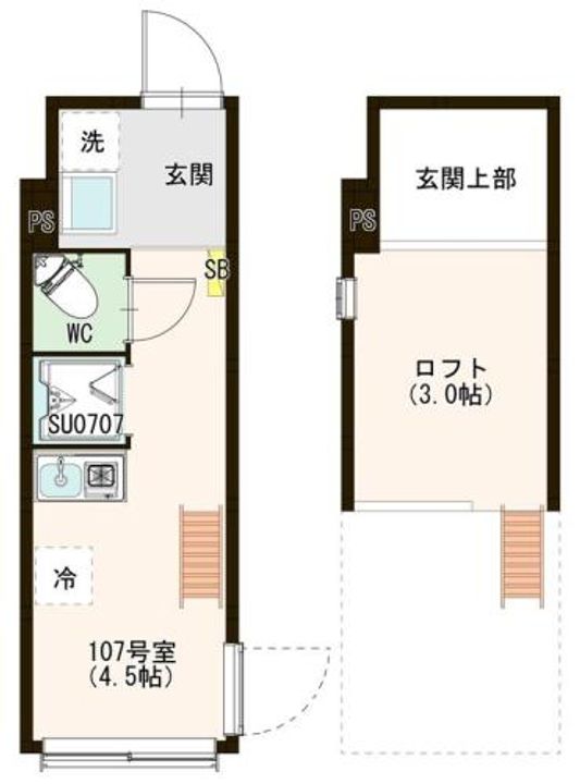 東京都練馬区田柄5(アパート)の賃貸物件の間取り