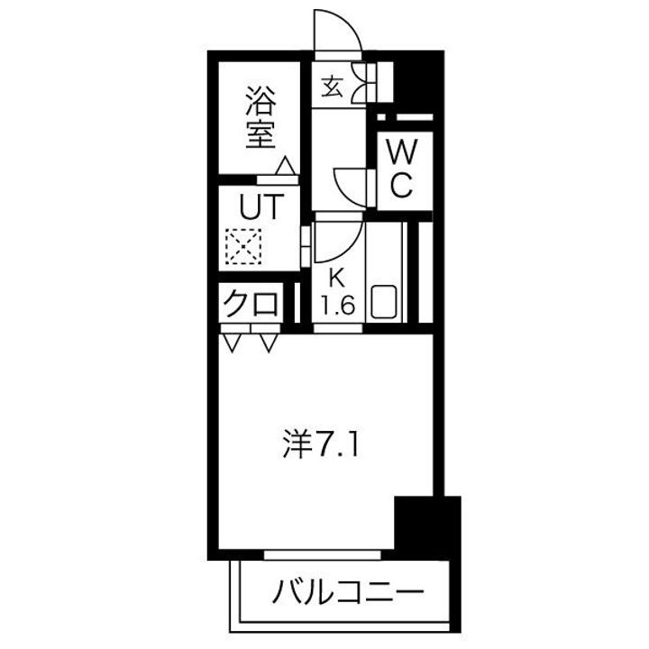 グランカーサ南6条の間取り
