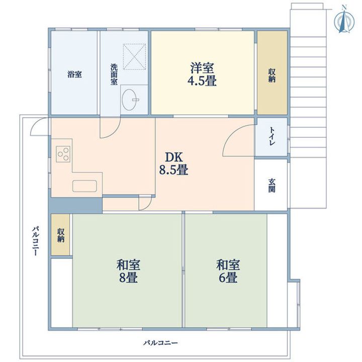 南千束2丁目K邸の間取り