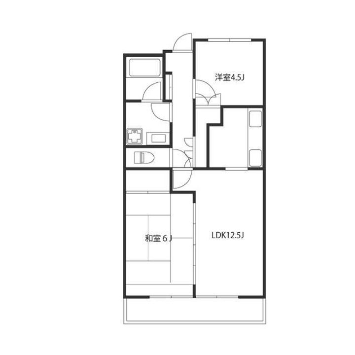 東京都多摩市関戸4(マンション)の賃貸物件の間取り