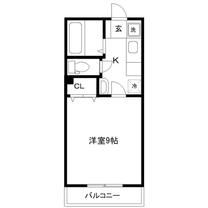 エクレール千代田町B棟の間取り