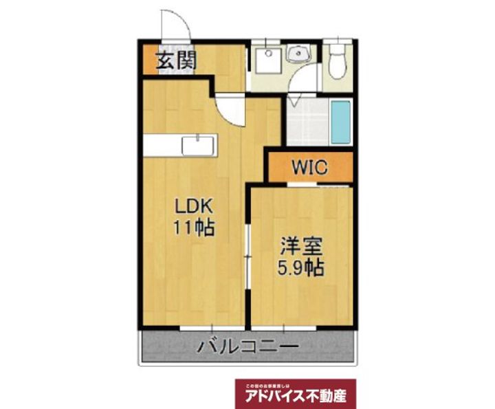 シャーメゾン蒲船津の間取り
