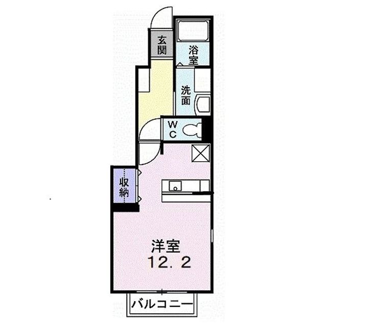 栃木県佐野市植野町(アパート)の賃貸物件の間取り