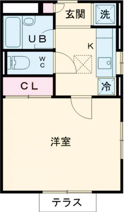ウチダハイツC棟の間取り