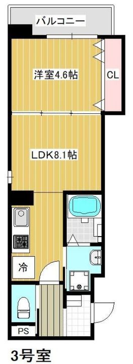 広島県呉市本通2(マンション)の賃貸物件の間取り