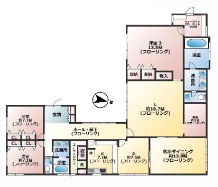 東京都品川区上大崎3(一戸建)の賃貸物件の間取り