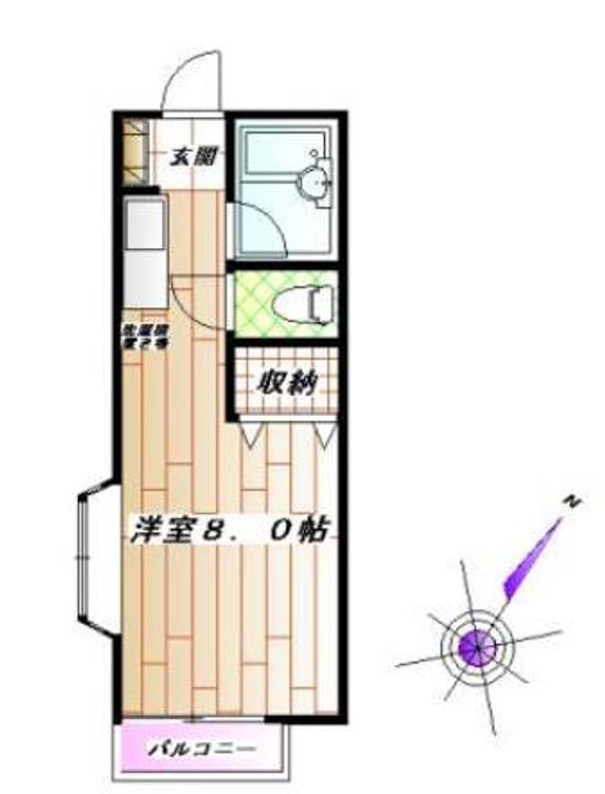 東京都板橋区赤塚3(アパート)の賃貸物件の間取り