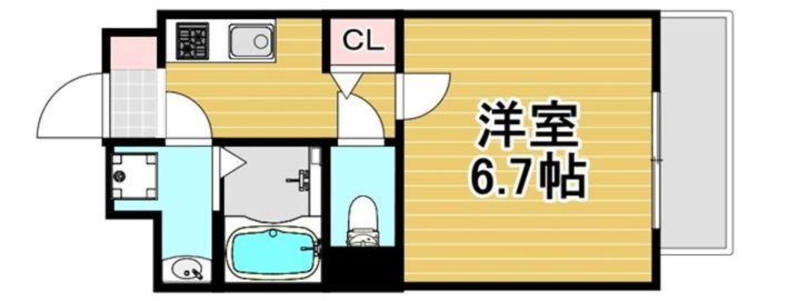 エクスクルーシブレジデンス西九条の間取り