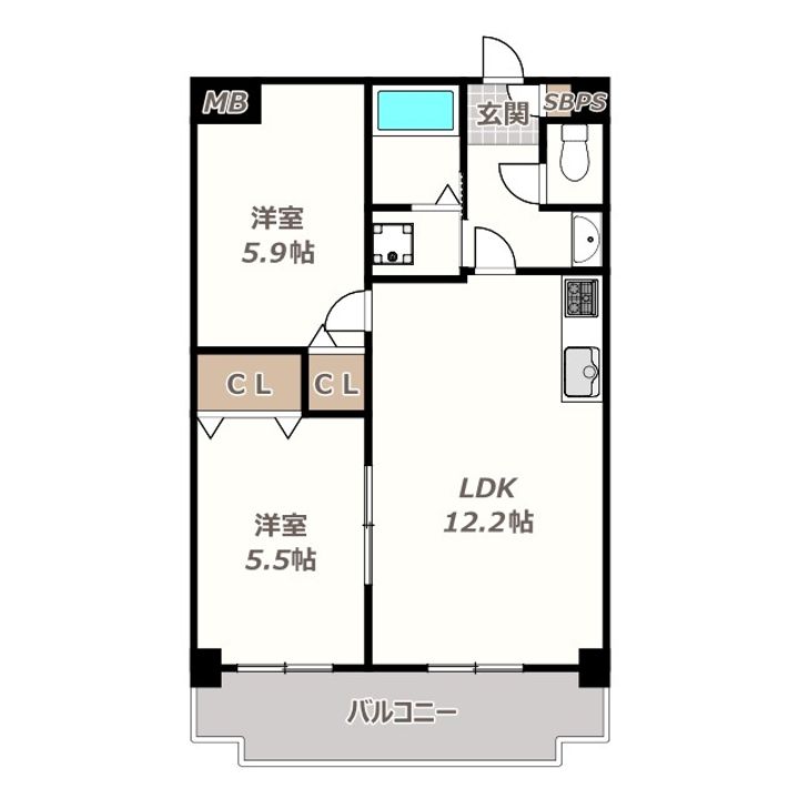 駒川グリーンマナーの間取り