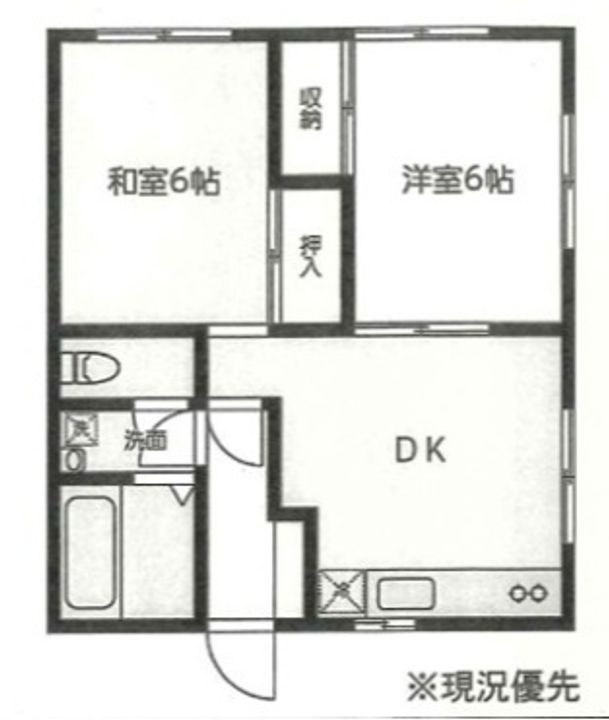ヴィラスクエアE棟の間取り