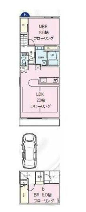 神奈川県横浜市都筑区牛久保東1(一戸建)の賃貸物件の間取り