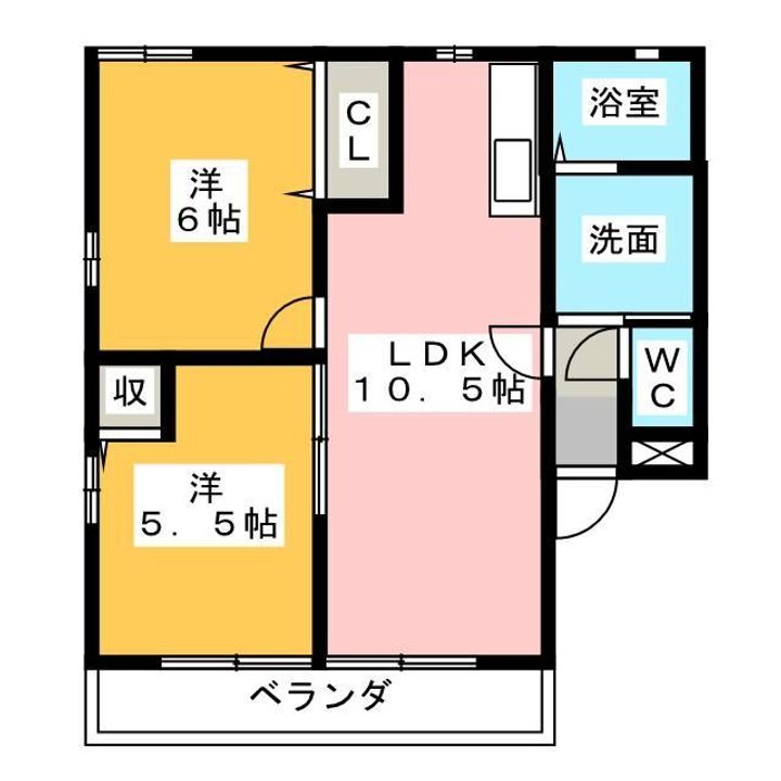 ファミーユ Aの間取り