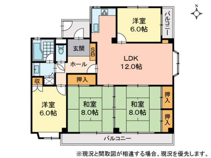 レジデンス伊島の間取り