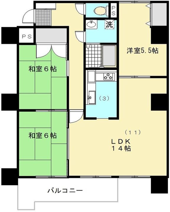 コートドエル恵庭の間取り