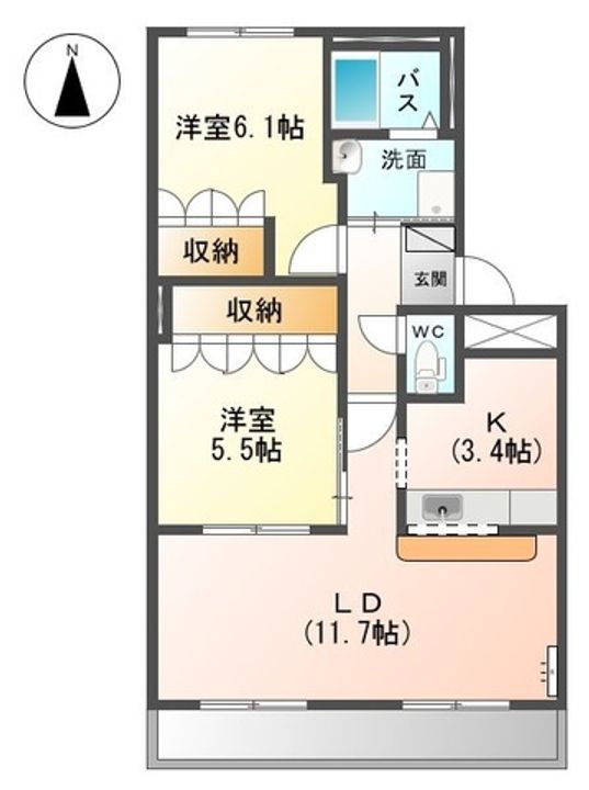 サンコート岐南の間取り