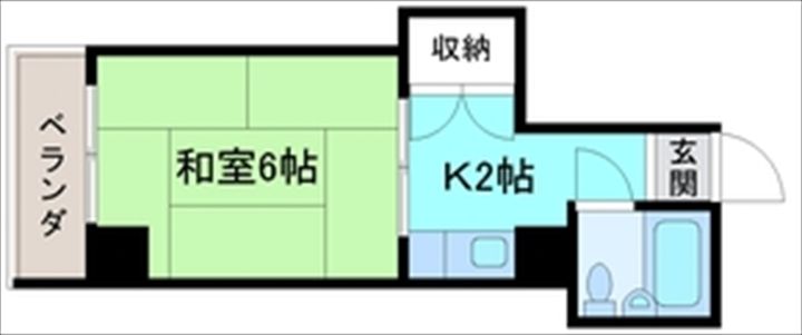 涌波スカイハイツの間取り