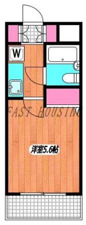 東京都新宿区払方町(マンション)の賃貸物件の間取り