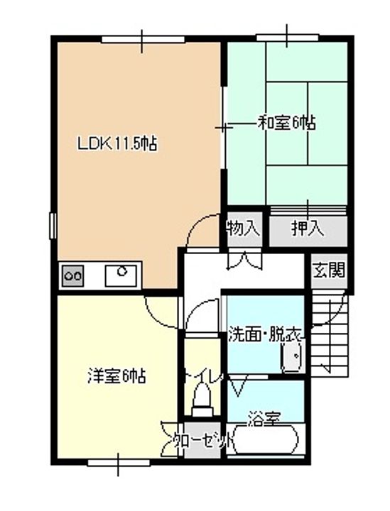 セジュール神明の間取り
