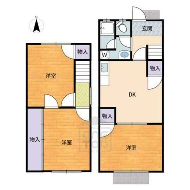 大阪府茨木市主原町(一戸建)の賃貸物件の間取り